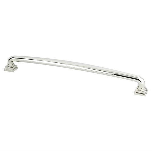 13" Traditional Appliance Pull in Polished Nickel from Tailored Collection