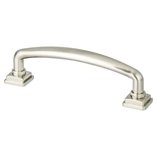 4.5" Traditional Round Arch Pull in Brushed Nickel from Tailored Collection