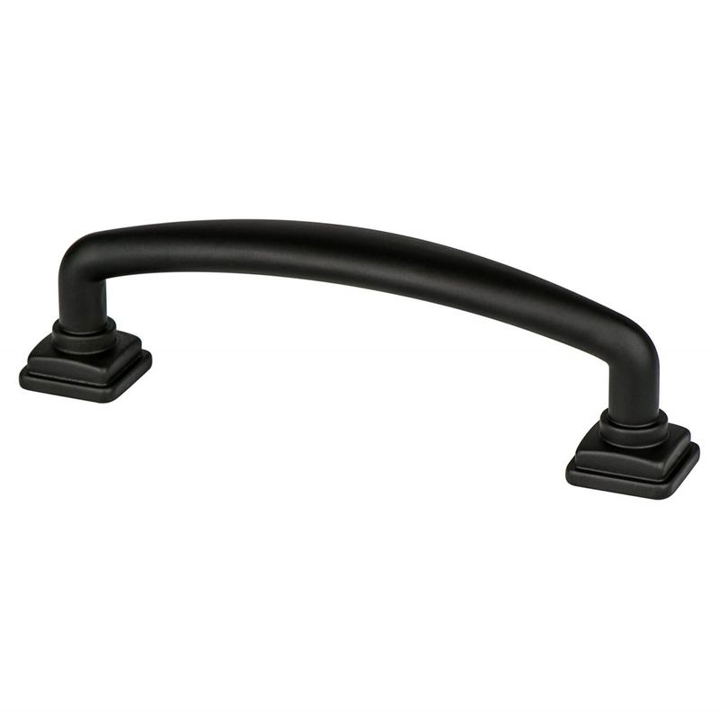 4.5' Traditional Round Arch Pull in Matte Black from Tailored Collection