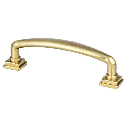 4.5" Traditional Round Arch Pull in Modern Brushed Gold from Tailored Collection