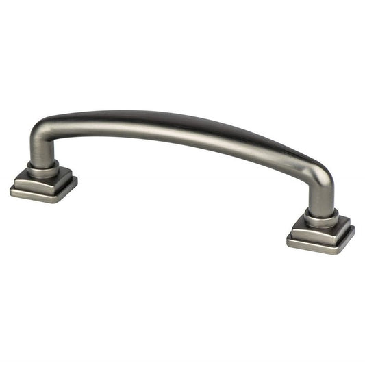 4.5" Traditional Round Arch Pull in Vintage Nickel from Tailored Collection