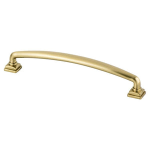 7' Traditional Round Arch Pull in Modern Brushed Gold from Tailored Collection