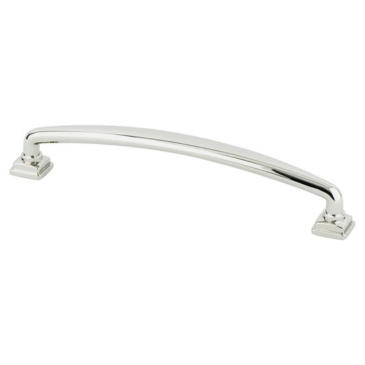 7" Traditional Round Arch Pull in Polished Nickel from Tailored Collection