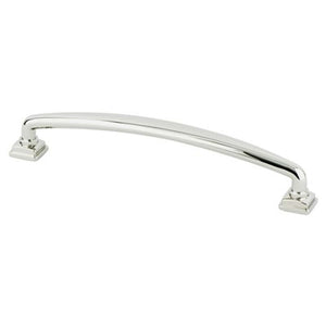 7' Traditional Round Arch Pull in Polished Nickel from Tailored Collection