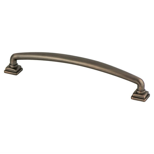 7" Traditional Round Arch Pull in Verona Bronze from Tailored Collection