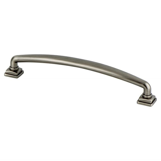 7" Traditional Round Arch Pull in Vintage Nickel from Tailored Collection