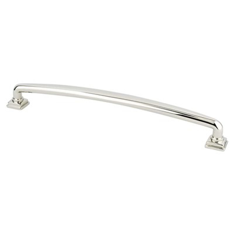 9.63' Traditional Round Arch Pull in Polished Nickel from Tailored Collection