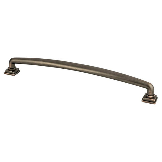 9.63" Traditional Round Arch Pull in Verona Bronze from Tailored Collection