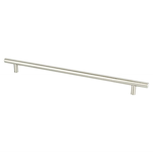 13.69" Transitional Modern Bar Pull in Brushed Nickel from Tempo Collection