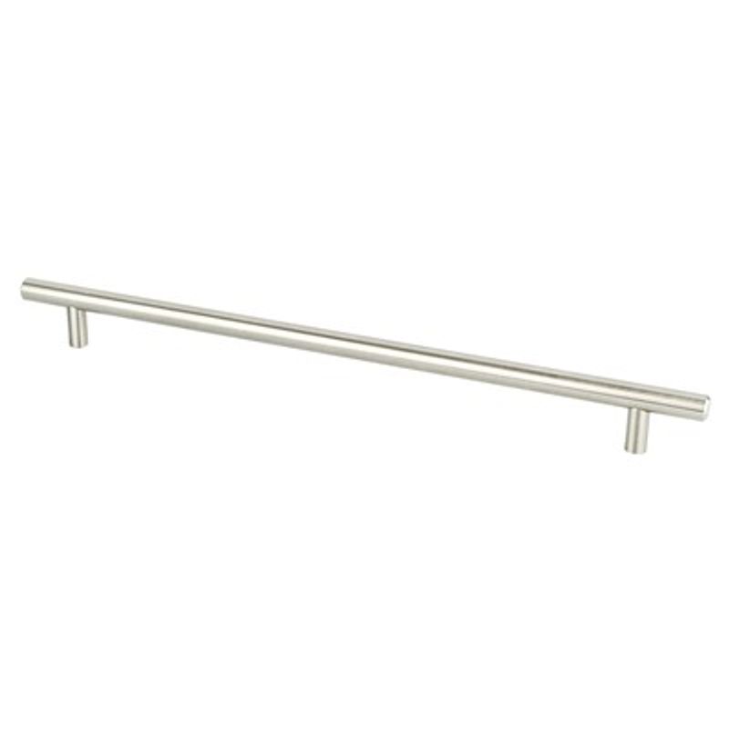 13.69' Transitional Modern Bar Pull in Brushed Nickel from Tempo Collection