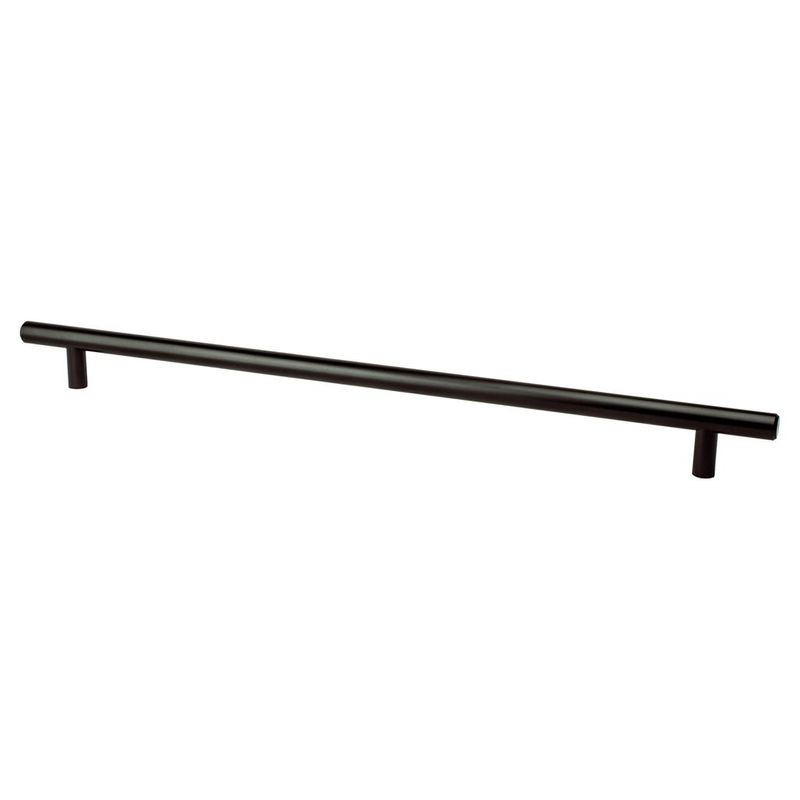 15' Transitional Modern Bar Pull in Black from Tempo Collection