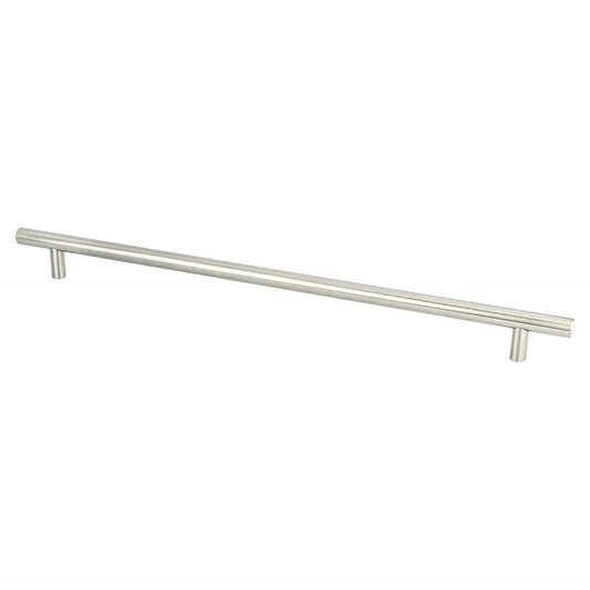 15" Transitional Modern Bar Pull in Brushed Nickel from Tempo Collection