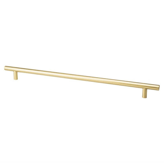 15" Transitional Modern Bar Pull in Modern Brushed Gold from Tempo Collection