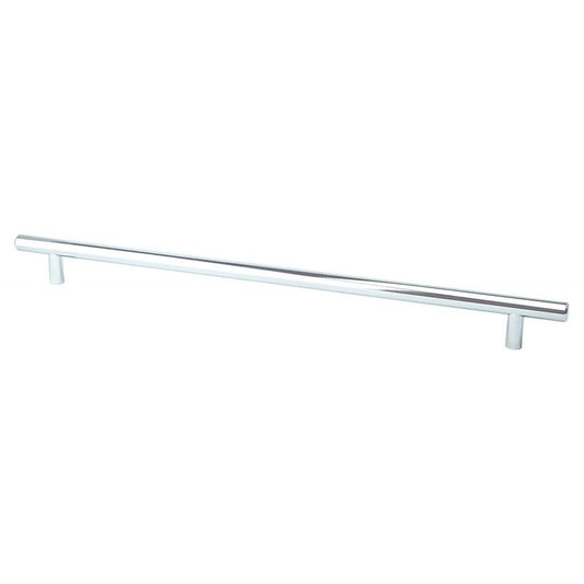 15" Transitional Modern Bar Pull in Polished Chrome from Tempo Collection