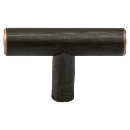 0.5" Wide Transitional Modern Classic T-Bar in Verona Bronze from Tempo Collection