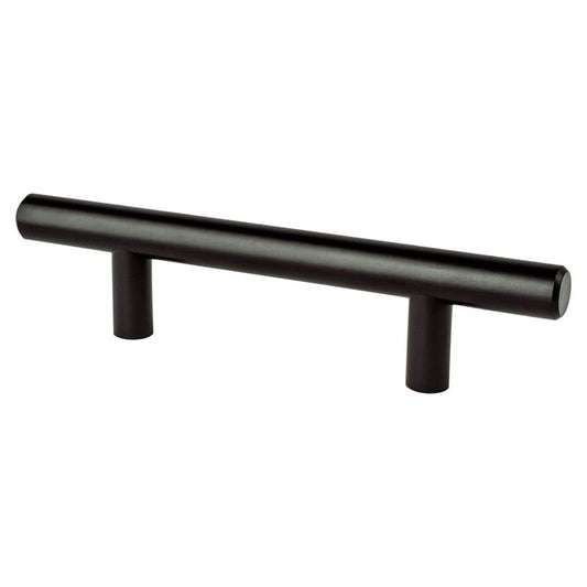 5.31" Transitional Modern Bar Pull in Black from Tempo Collection