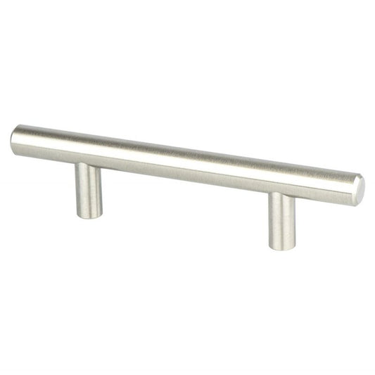 5.31" Transitional Modern Bar Pull in Brushed Nickel from Tempo Collection