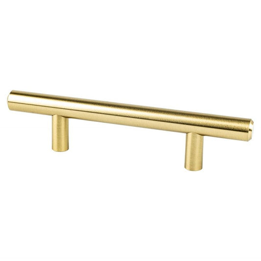 5.31" Transitional Modern Bar Pull in Modern Brushed Gold from Tempo Collection