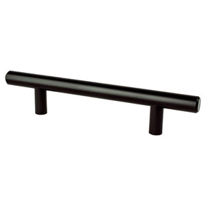 6.13' Transitional Modern Bar Pull in Black from Intersect Collection