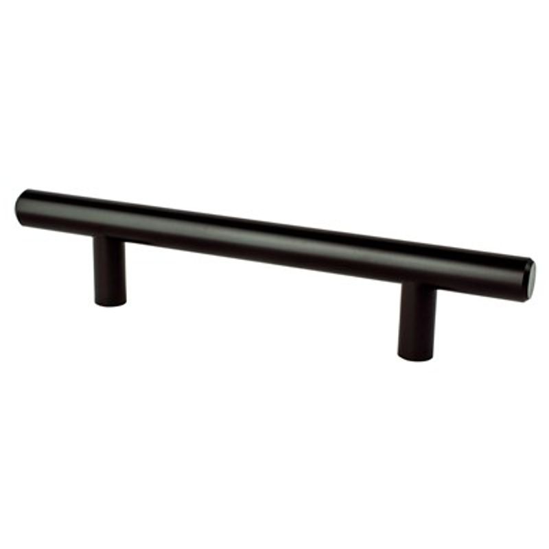 6.13' Transitional Modern Bar Pull in Black from Intersect Collection