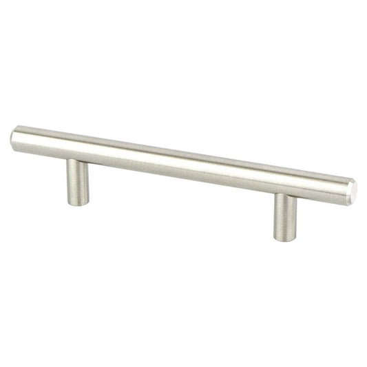 6.13" Transitional Modern Bar Pull in Brushed Nickel from Tempo Collection