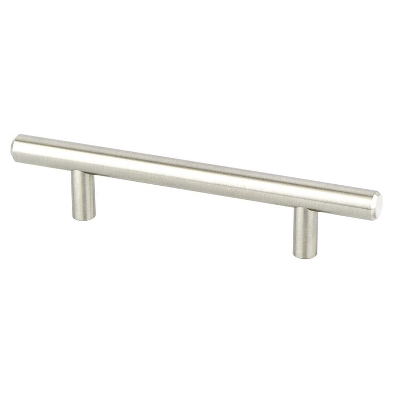 6.13' Transitional Modern Bar Pull in Brushed Nickel from Tempo Collection