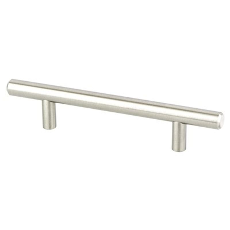 6.13' Transitional Modern Bar Pull in Brushed Nickel from Tempo Collection