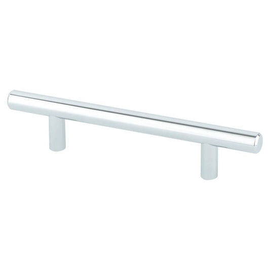 6.13" Transitional Modern Bar Pull in Polished Chrome from Tempo Collection