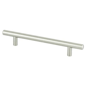 7.38' Transitional Modern Bar Pull in Brushed Nickel from Tempo Collection