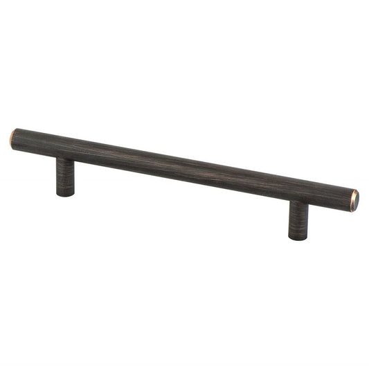 7.38" Transitional Modern Bar Pull in Verona Bronze from Tempo Collection