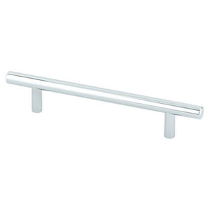 7.38' Transitional Modern Bar Pull in Polished Chrome from Tempo Collection