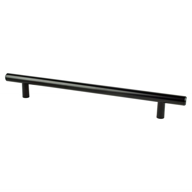 9.94' Transitional Modern Bar Pull in Black from Tempo Collection