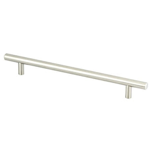 9.94' Transitional Modern Bar Pull in Brushed Nickel from Tempo Collection