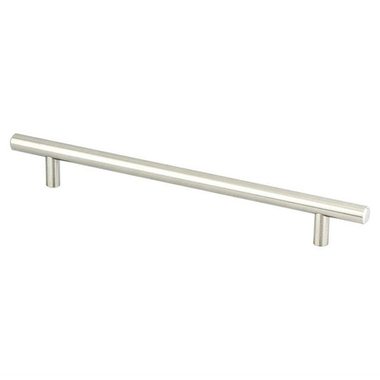 9.94" Transitional Modern Bar Pull in Brushed Nickel from Tempo Collection