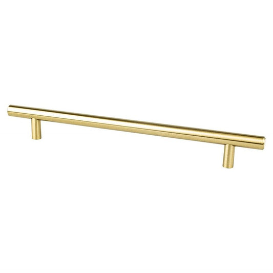 9.94" Transitional Modern Bar Pull in Modern Brushed Gold from Tempo Collection