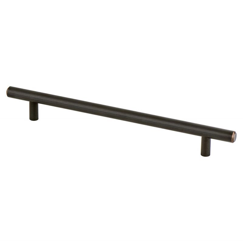9.94' Transitional Modern Bar Pull in Verona Bronze from Tempo Collection