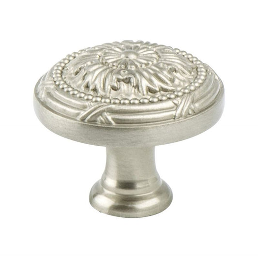 1.26" Wide Artisan Round Knob in Brushed Nickel from Toccata Collection