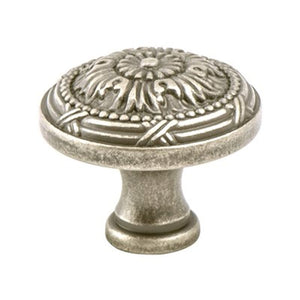 1.26' Wide Artisan Round Knob in Weathered Nickel from Toccata Collection