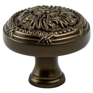 1.5' Wide Artisan Round Knob in Oil Rubbed Bronze from Toccata Collection