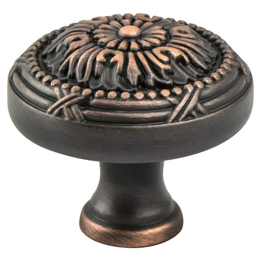 1.5" Wide Artisan Round Knob in Verona Bronze from Toccata Collection