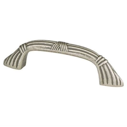 4.19" Artisan Straight Arch Pull in Weathered Nickel from Toccata Collection