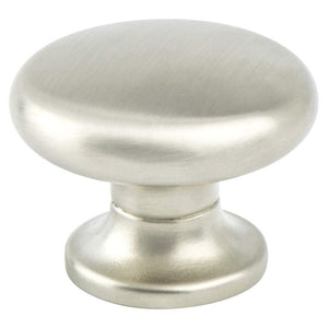 1.19' Wide Transitional Circular Knob in Brushed Nickel from Valencia Collection