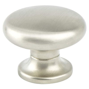 1.19' Wide Transitional Circular Knob in Brushed Nickel from Valencia Collection