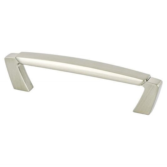 4.75" Traditional Raised-Center Straight Pull in Brushed Nickel from Vested Interest Collection