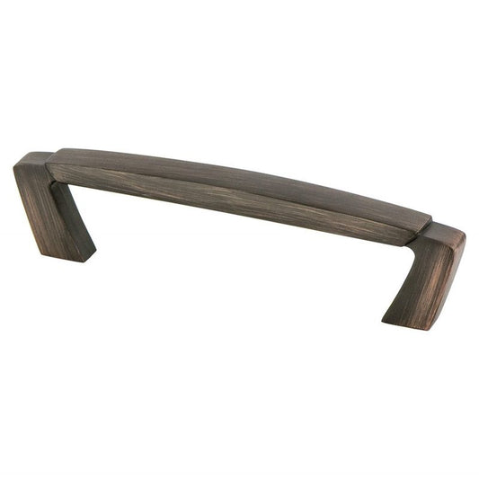 4.75" Traditional Raised-Center Straight Pull in Verona Bronze from Vested Interest Collection