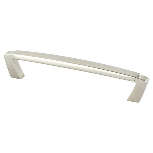 6" Traditional Raised-Center Straight Pull in Brushed Nickel from Vested Interest Collection