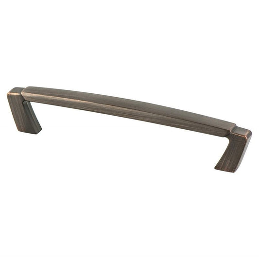 6" Traditional Raised-Center Straight Pull in Verona Bronze from Vested Interest Collection