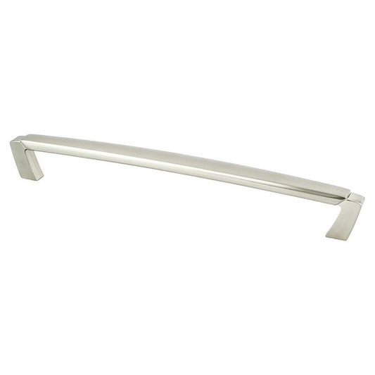 9.75" Traditional Raised-Center Straight Pull in Brushed Nickel from Vested Interest Collection