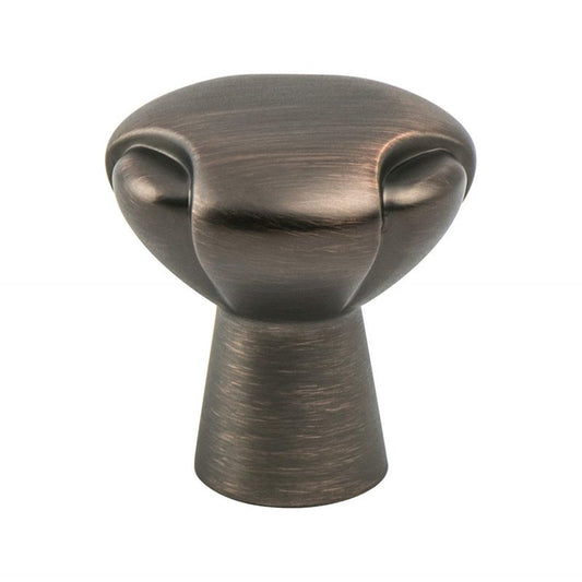 1.25" Wide Traditional Round Knob in Verona Bronze from Vested Interest Collection