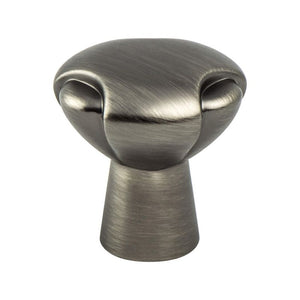 1.25' Wide Traditional Round Knob in Vintage Nickel from Vested Interest Collection